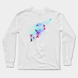 Papers Birds Long Sleeve T-Shirt